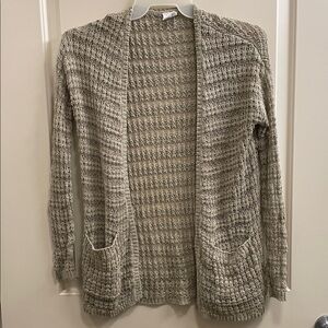 Essentials Textured Knit Cardigan in Cream